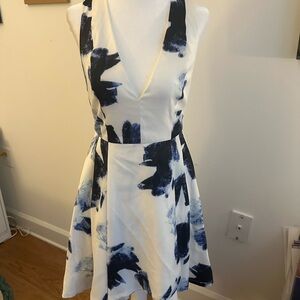 Lulu's Navy and White Mini Dress